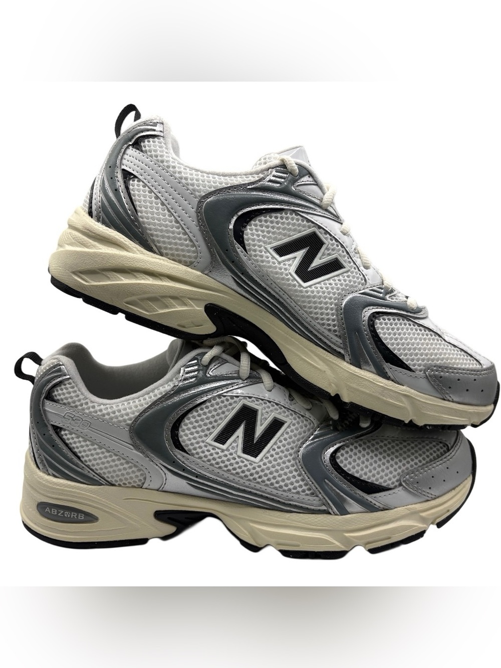 Brand New New Balance 530 Men's 7.5 OG Box Grey/Black - Picture 3 of 7